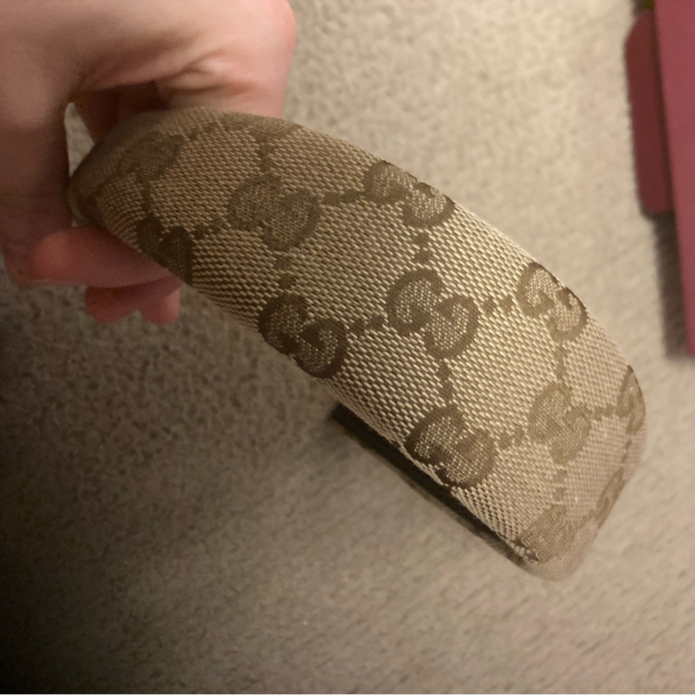 Gucci Tan Monogram Hair Accessory